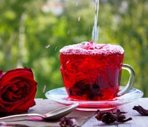 tea, hibiscus, drink, red tea, red, herbal, summer, natural