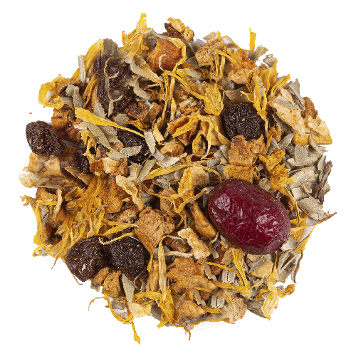 Organic cranberry peach tea loose leaf fruit blend