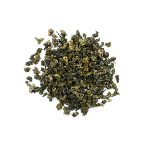 Cup of oolong tea light golden green color