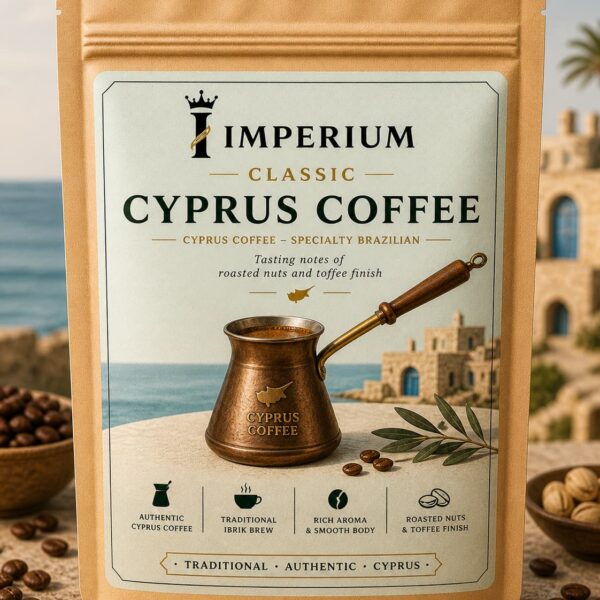 Cyprus Coffee Classic traditional finely ground coffee with rich aroma and strong flavor