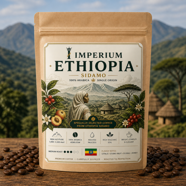 Imperium Ethiopia Sidamo premium coffee bag