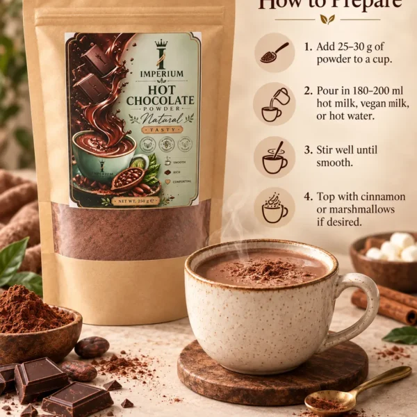 How to prepare Imperium Natural Hot Chocolate 45% Cacao